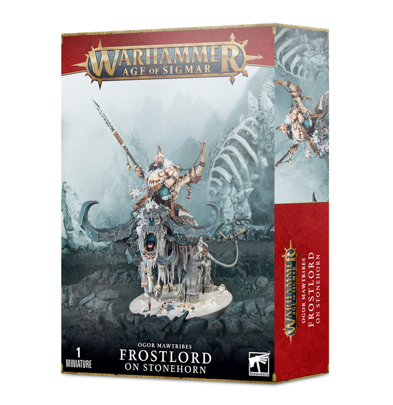 Age of Sigmar: Ogor Mawtribes Frostlord on Stonehorn